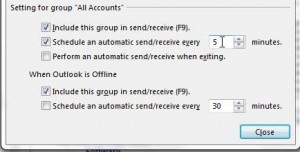 how to check for new mail more frequently in outlook 2013