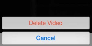 how to delete a recorded video on the iphone 5