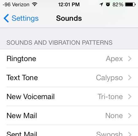how to change the ringtone on an iphone in ios 7