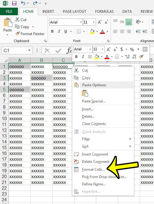 How to Select Cells in Excel 2013 3 format non-adjacent cells in excel 2013