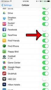 use facetime without wifi on iphone 6