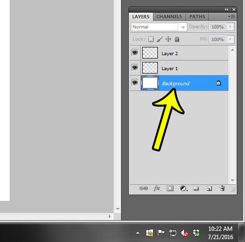 remove background layer in photoshop cs5