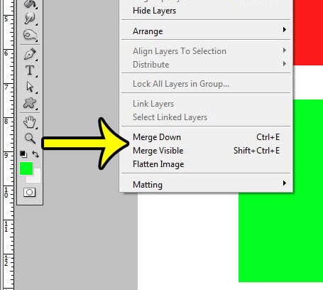 how to merge layers in photoshop