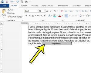 how to remove page breaks in word 2013