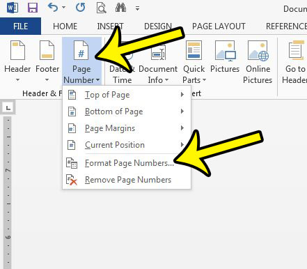 removing the page number from the title page in word 2013