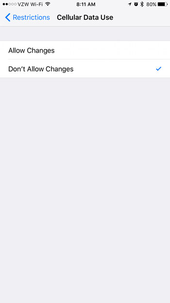 how to restrict netflix to wifi on the iphone