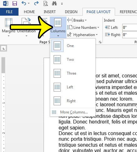 How to Add a Column in Word 2013 2 how to add a column in word 2013