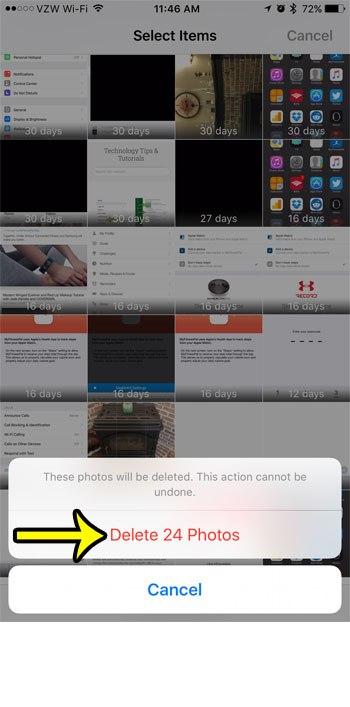 delete old or unnecessary files on the iphone 7