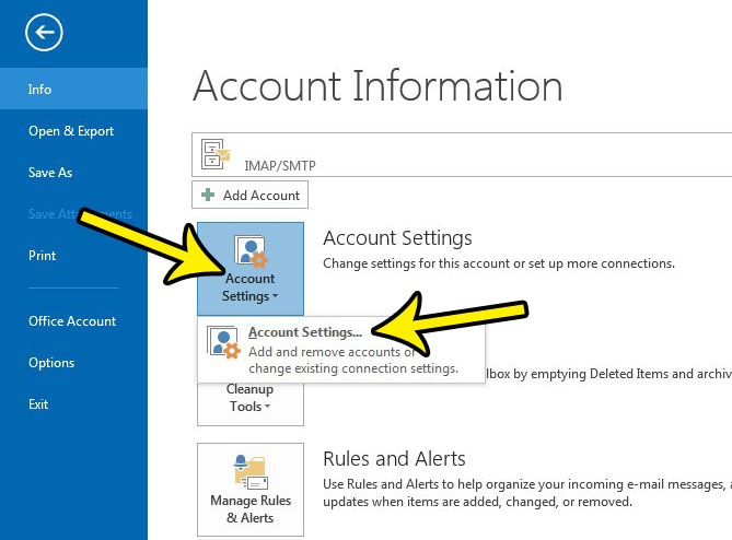 how to find the outgoing port in outlook