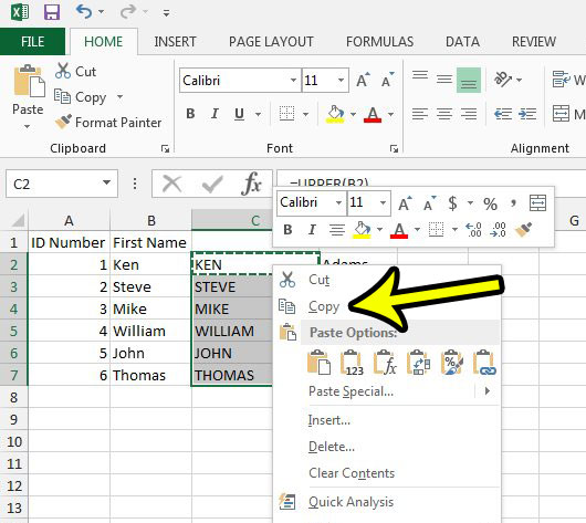 switch letter case in excel