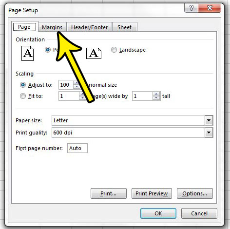 center horizontally when printing in excel 2013