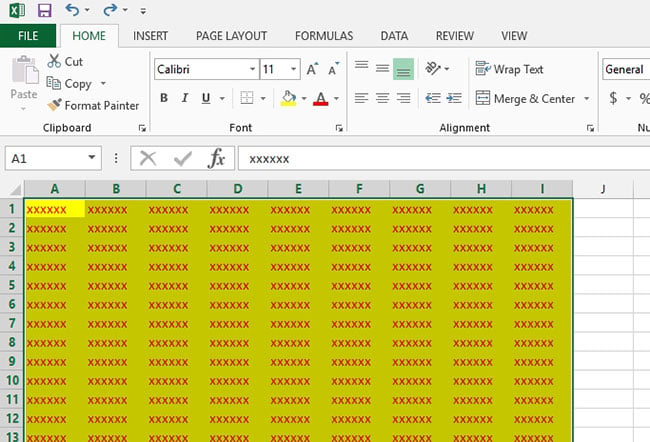 clear all formats from a cell in excel 2013