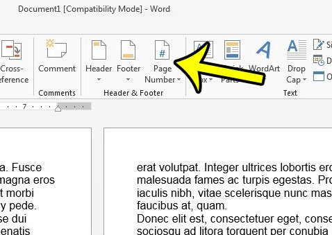 change page number format in word 2013