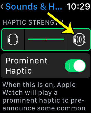how to make vibration stronger on apple watch