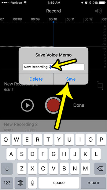 how to record voice memos on iphone 7