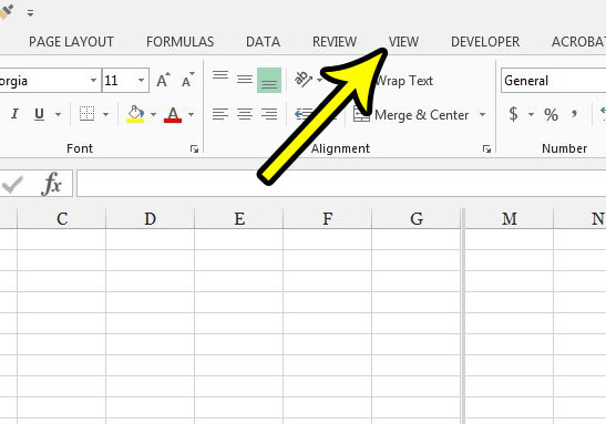 how to disable the split screen in excel