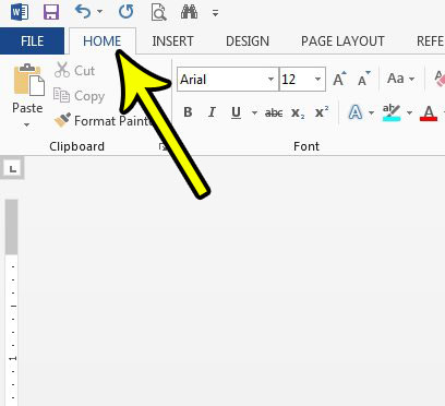 how to insert a line in Word 2013