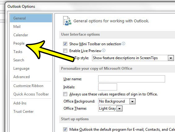 stop showing user pictures in outlook 2013