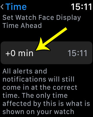 make clock fast on apple watch