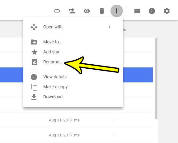 how to change a document name in google docs