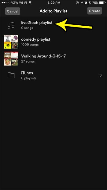 how to add song to playlist in spotify iphone