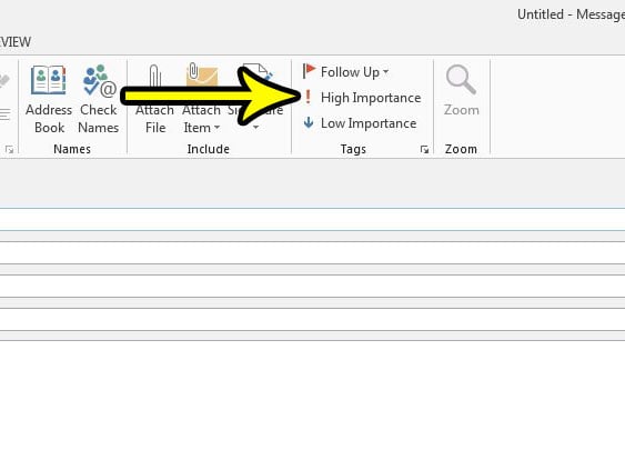how to send an email with high importance