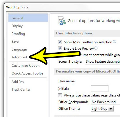 disable automatic hyperlink screenshots in word 2013
