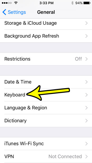 how to turn on or turn off predictive text on an iphone se