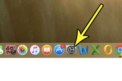 open system preferences on the macbook air