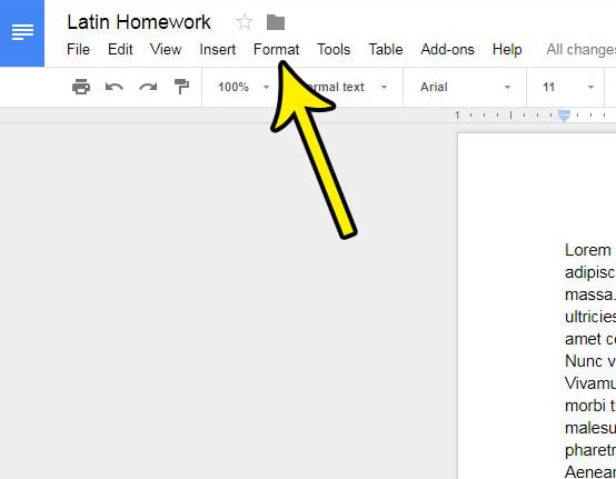 how to remove a column in google docs