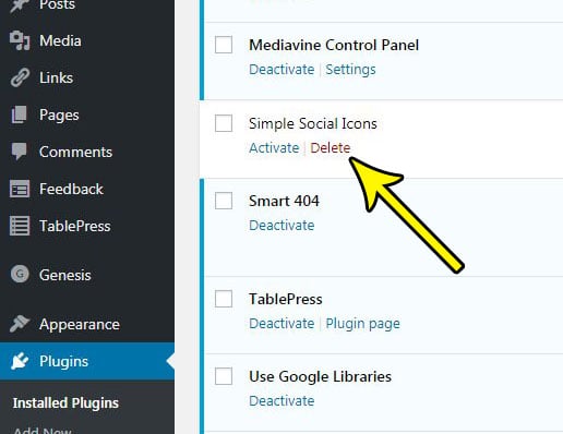 how to delete a plugin in wordpress