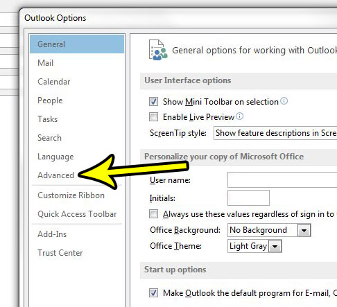 how to turn off reminder sound in outlook 2013