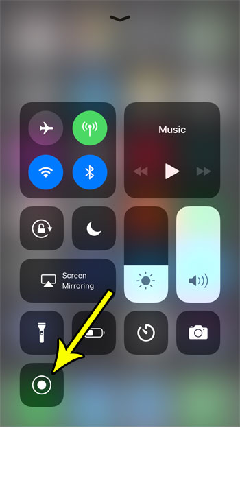how to screen recording iphone