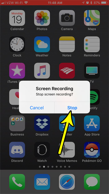 can i record a video of my screen on an iphone 7