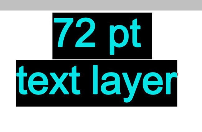 select the entire text layer