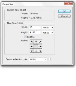 how to change canvas size in photoshop
