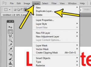 how to duplicate a layer in photoshop