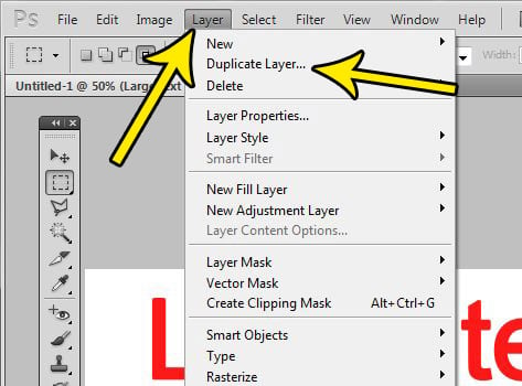 how to duplicate a layer in photoshop