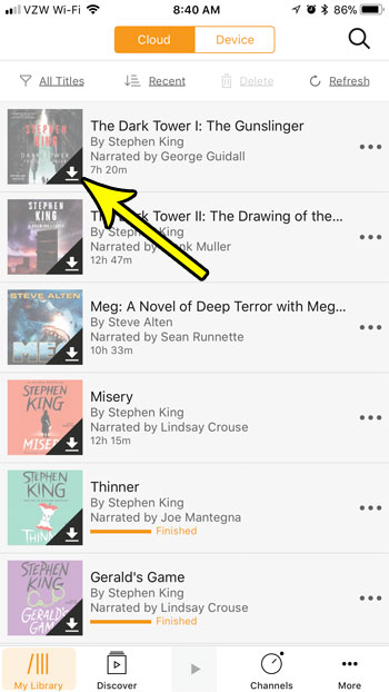 how download audible book iphone