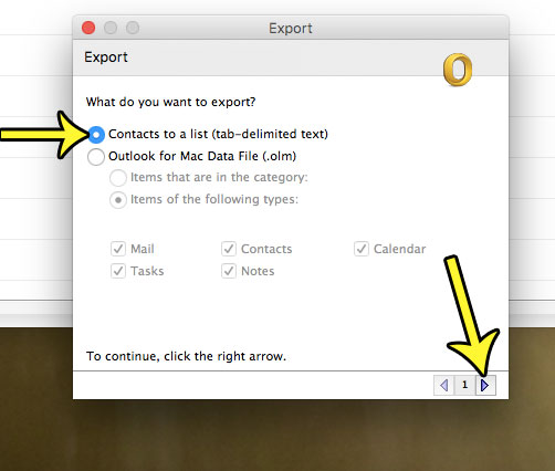 export outlook mac contacts