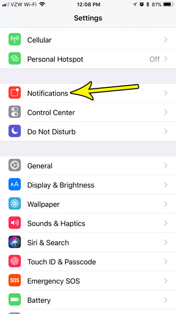 how hide notification information on iphone