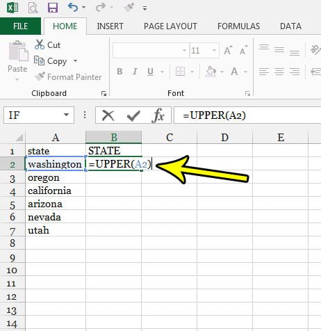 how convert lowercase uppercase excel 2013