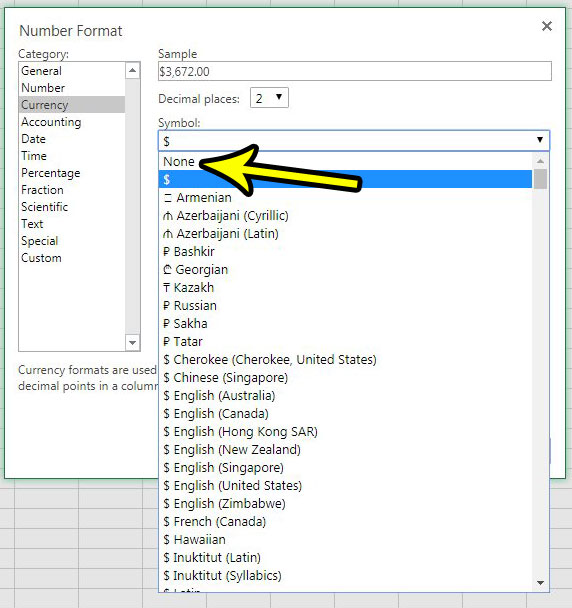 how to format as currency in excel online