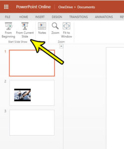 how to play a slideshow in powerpoint online