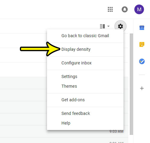 new gmail compact view