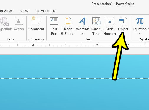 how to insert a pdf into a powerpoint slide