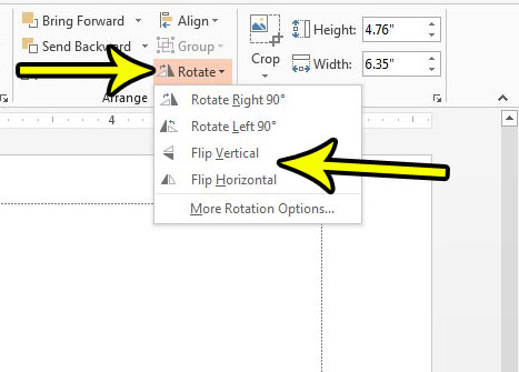 flip picture horizontally or vertically in powerpoint