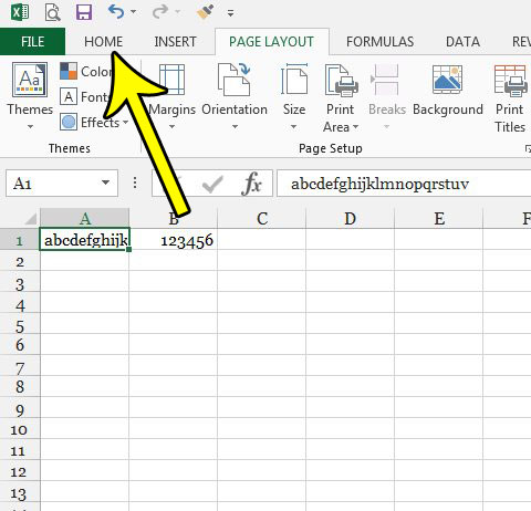 can i make text on multiple lines in excel 2013