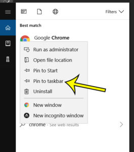 google chrome pin to taskbar 2 How to Add Google Chrome to the Taskbar in Windows 10