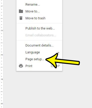 how to get rid of header in google docs